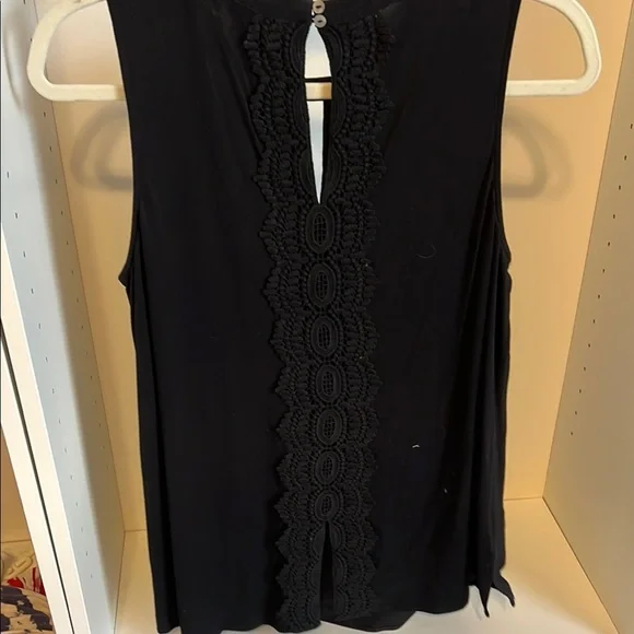 Black Embellished Sleeveless Blouse - Picture 4 of 4